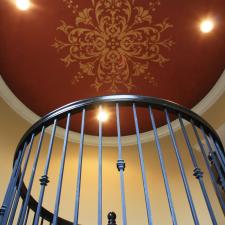 Gold ceiling Modello with a warm overglaze and stained edges